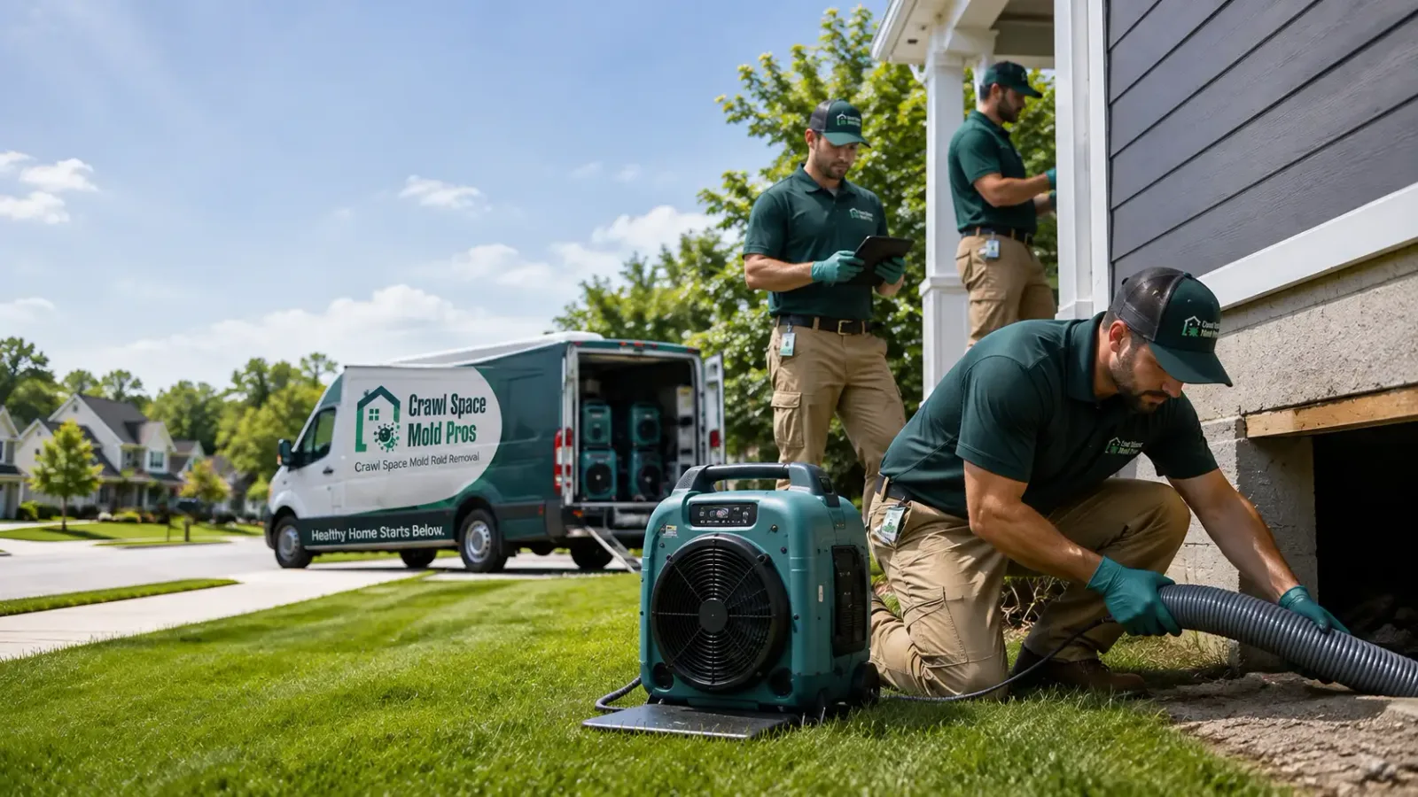 Crawl Space Mold Removal in Lunenburg, MA